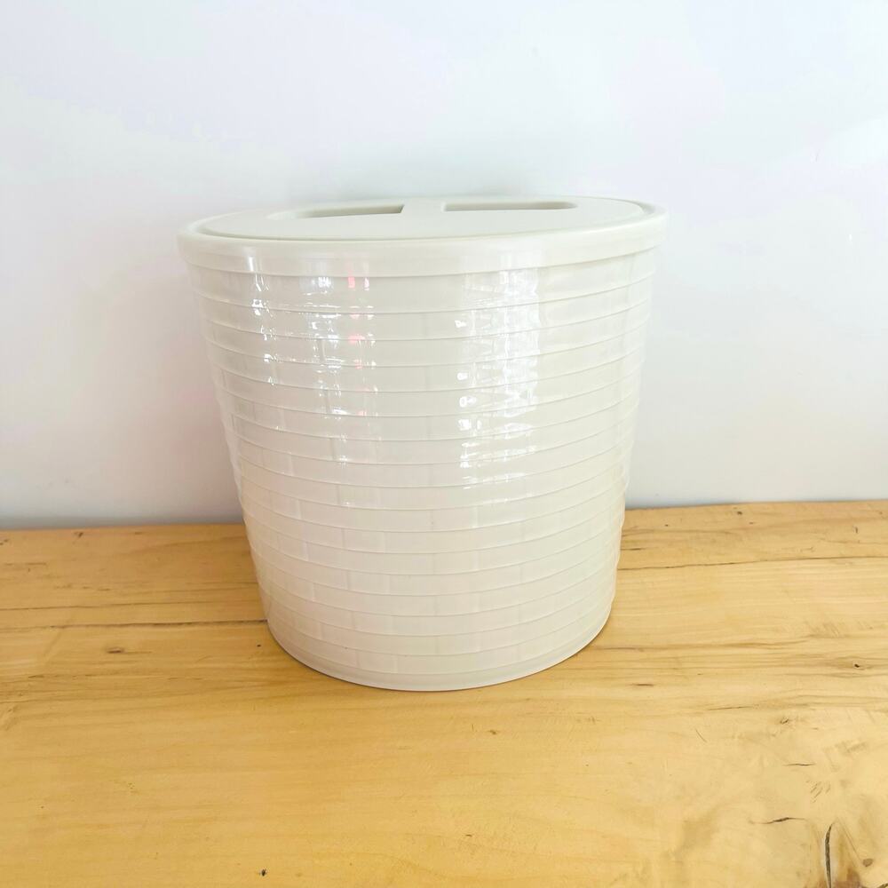 Vtg Ice Bucket Longaberger Insulated 40772 Basket Cream Canister
